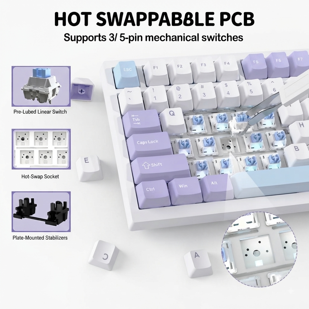 ATTACK SHARK X820 Ultra — Wireless Mechanical Gaming Keyboard