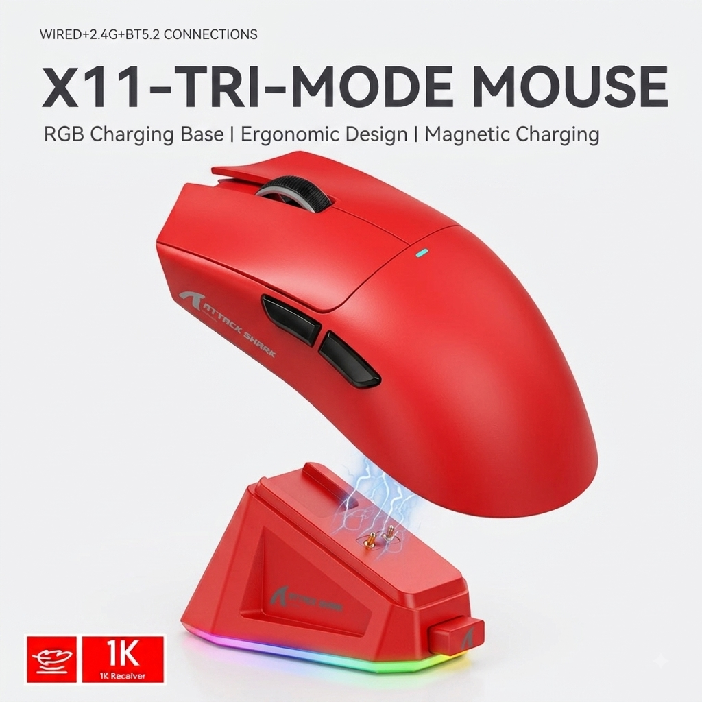 Attack Shark X11 Wireless Gaming Mouse