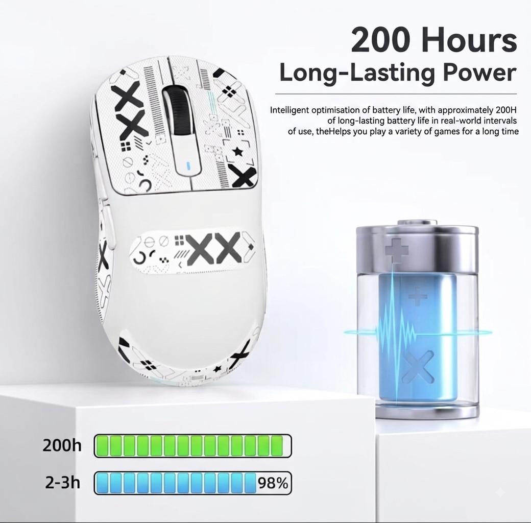 Attack Shark X3  Tri-Mode Wireless Gaming Mouse