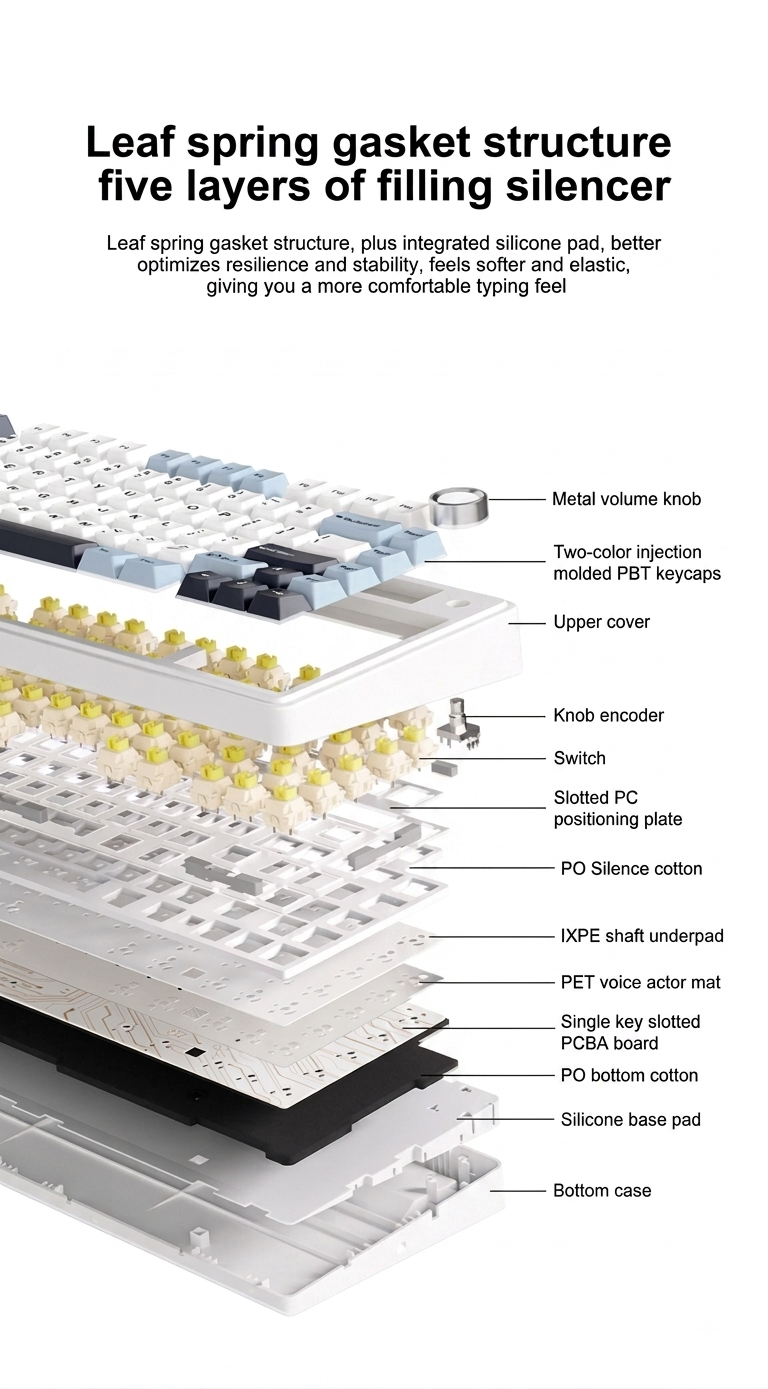 AULA F75 Wireless Mechanical Gaming Keyboard