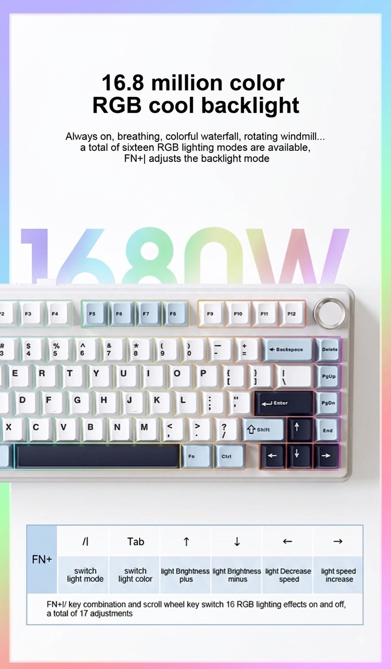 AULA F75 Wireless Mechanical Gaming Keyboard