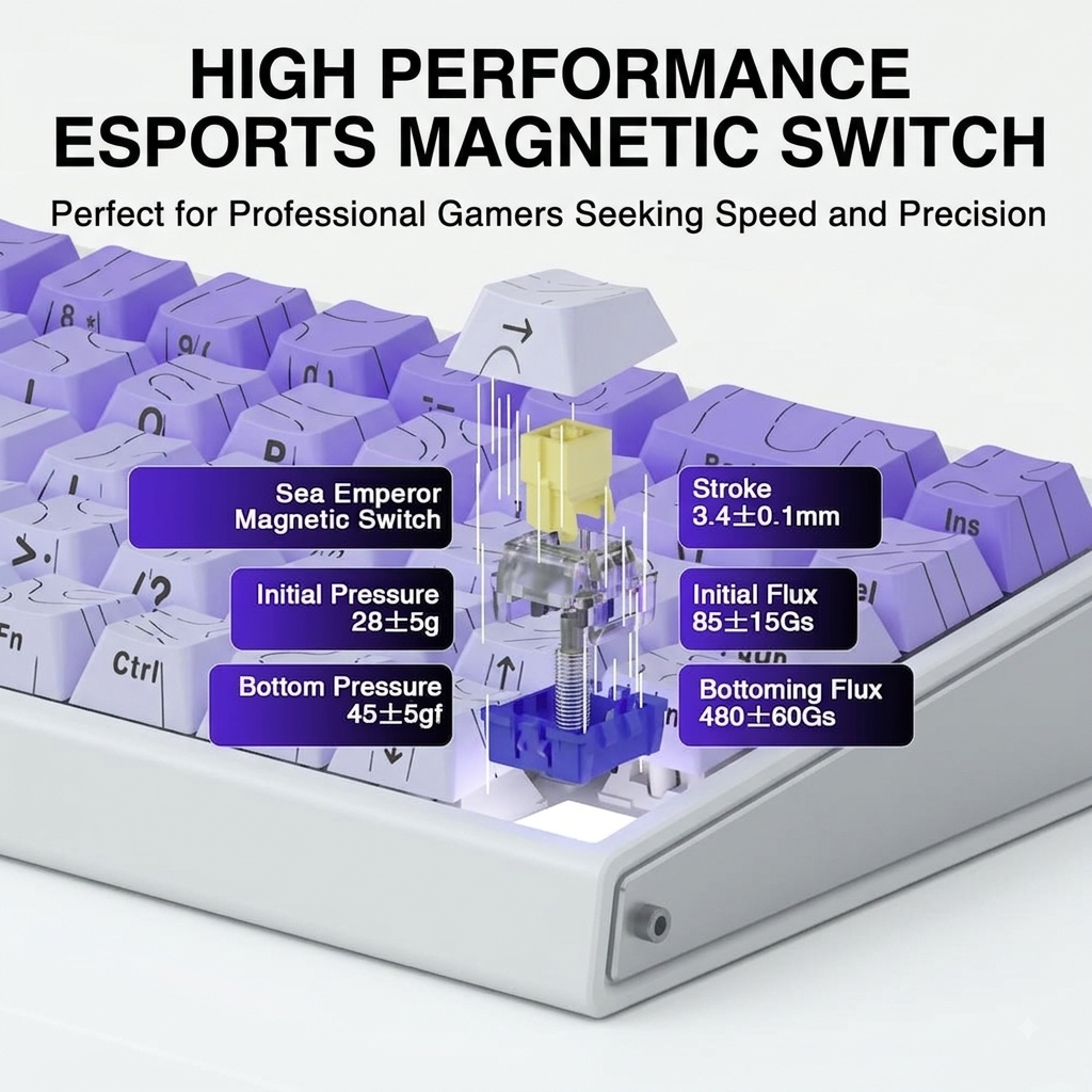 ATTACK SHARK X68 HE — Hall Effect Gaming Keyboard