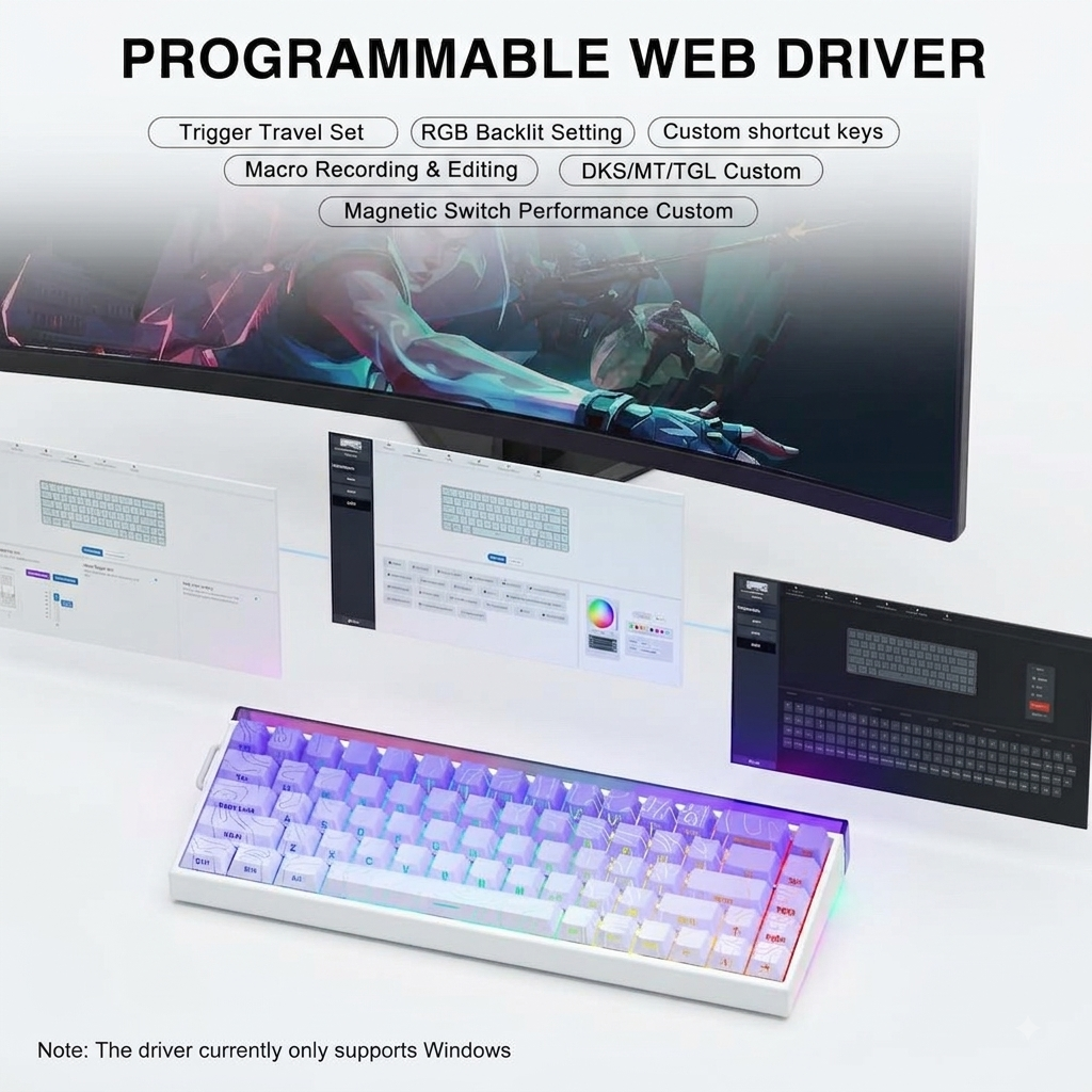 ATTACK SHARK X68 HE — Hall Effect Gaming Keyboard