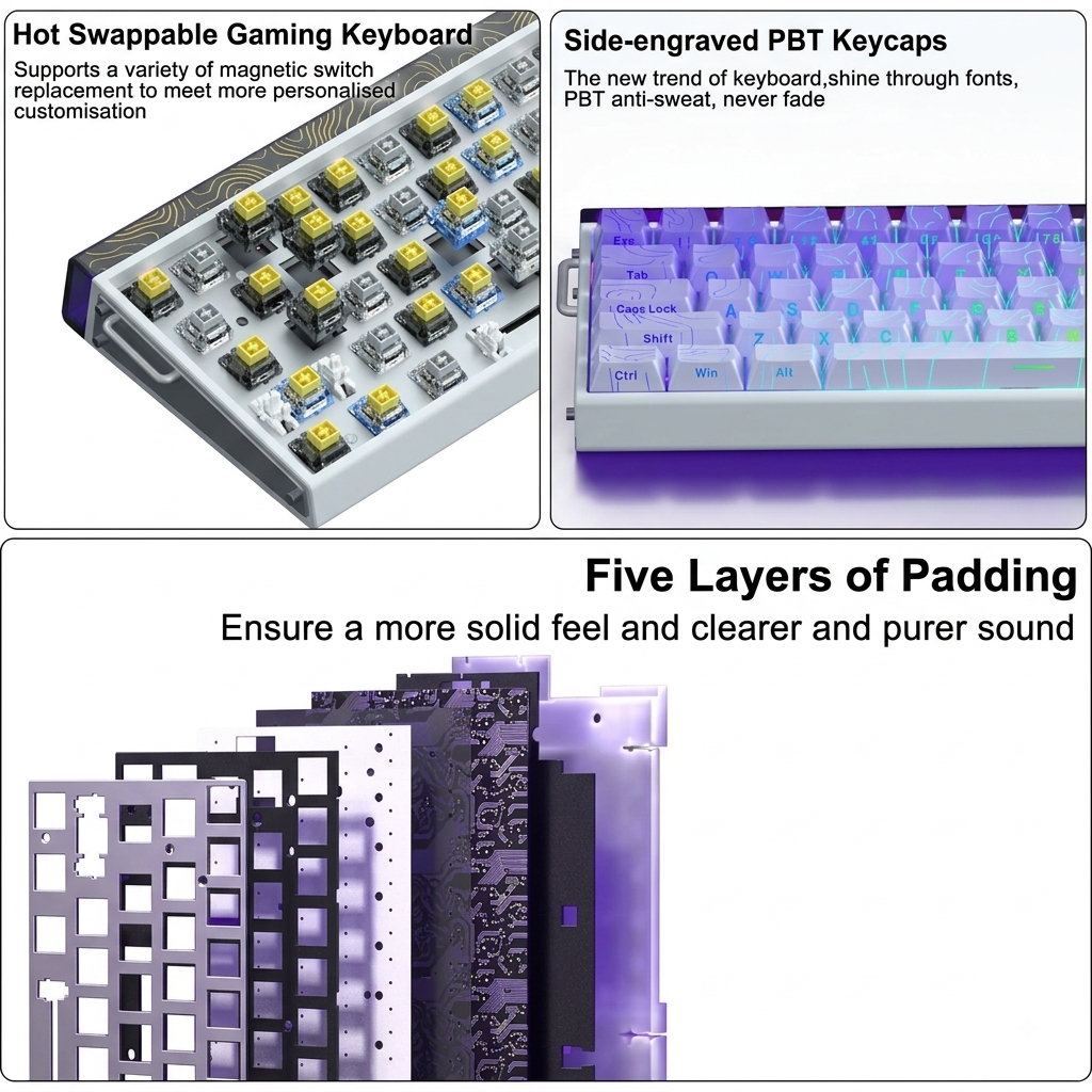 ATTACK SHARK X68 HE — Hall Effect Gaming Keyboard